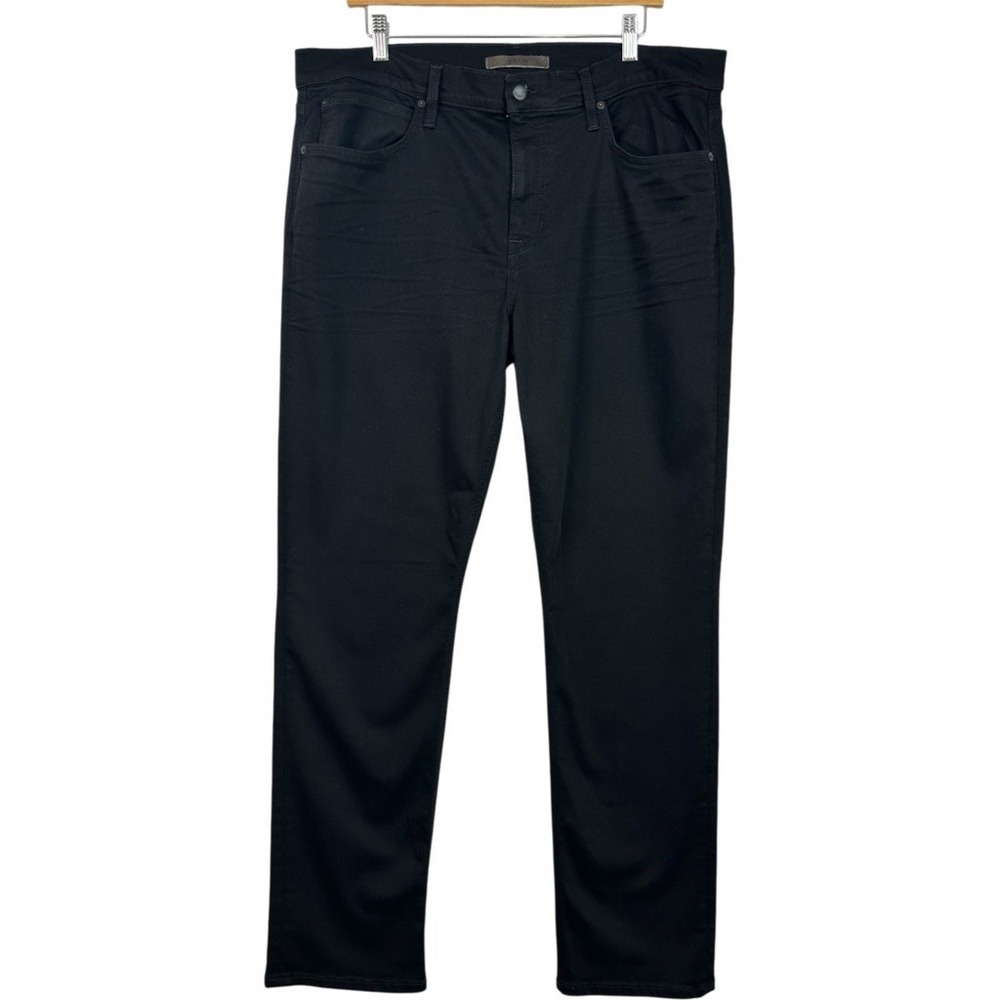 Joe's Jeans The Brixton Men 38 Black Straight Narrow Stretch Denim Jeans 32.5